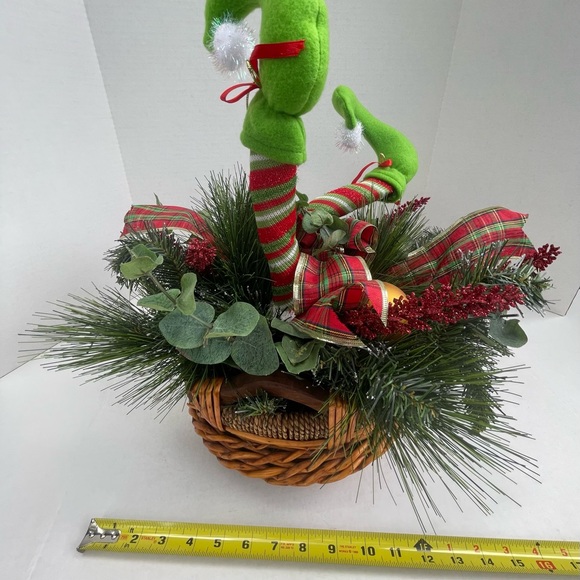 Decorative Holiday Basket Decor for Entryway or Side Table - Picture 7 of 10